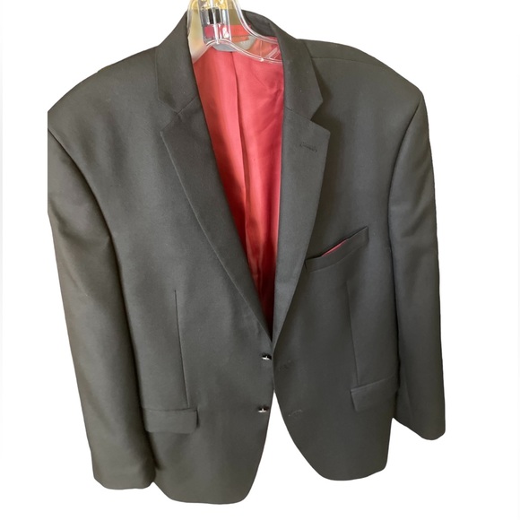 Alfani Suit Jacket: 42R: beautiful Red Lining: Two Button: Slim Fit - Picture 3 of 5